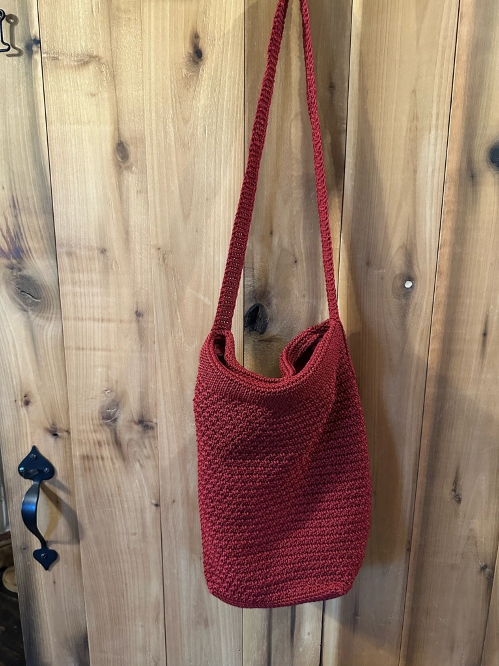 Sonoma  Red Crochet Shoulder Bag